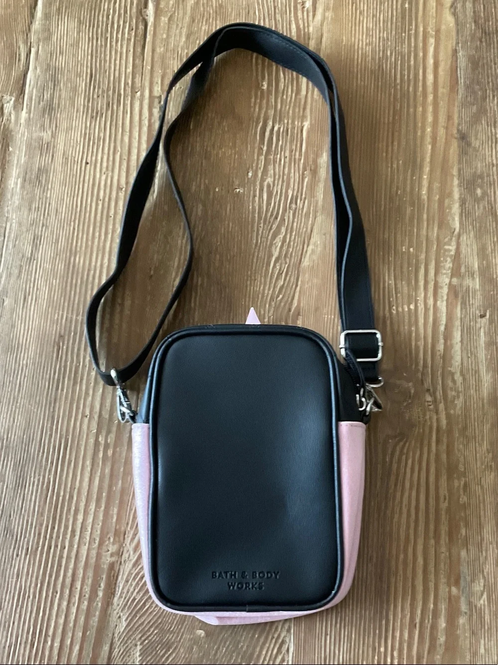 Bath & Body Works Pink Black & Mint Haunted House Kids Crossbody